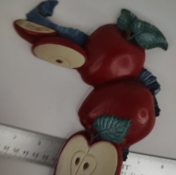 Vintage 1998 Kitchen/Home Interior Apple Wall Plaque Decor Set Of 2 - Picture 14 of 14